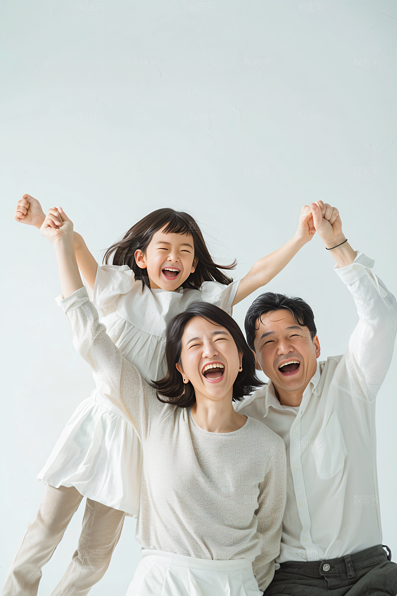幸福一家人高清人物摄影图