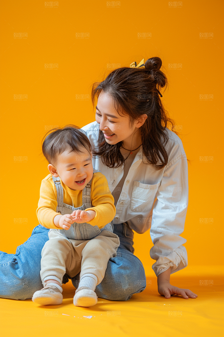 家庭人物肖像生活摄影图