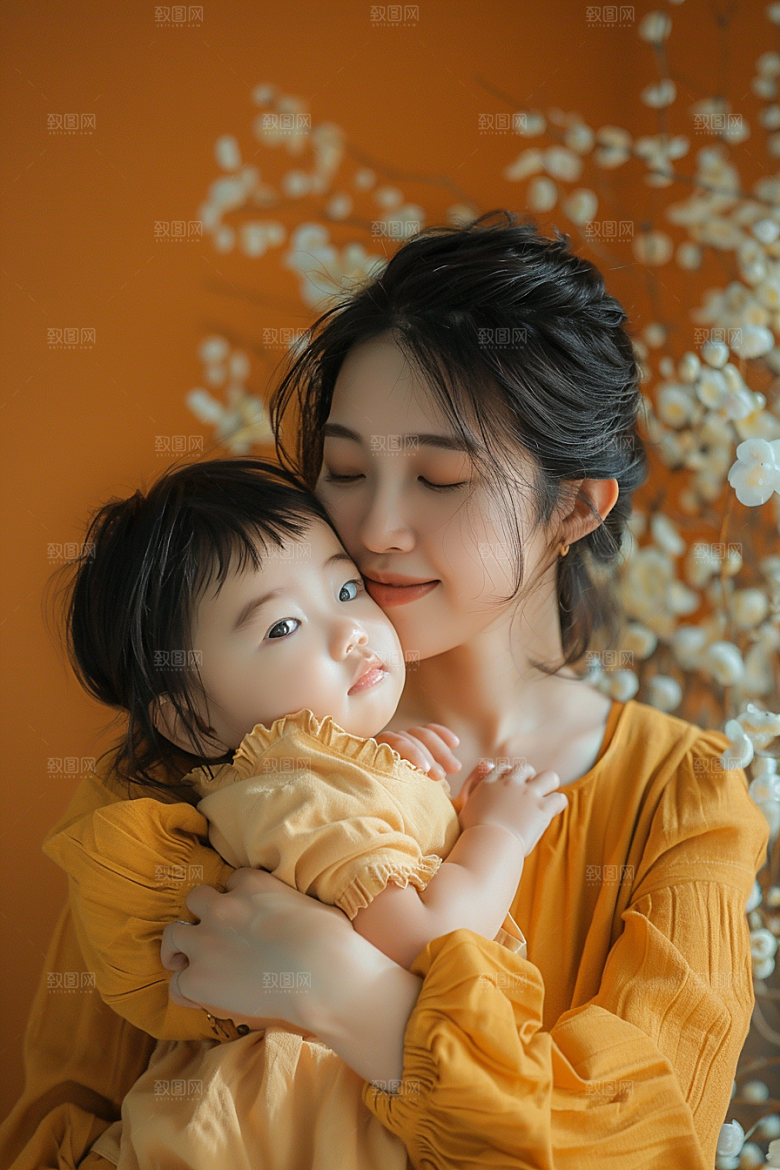 家庭人物亲情合家欢摄影图