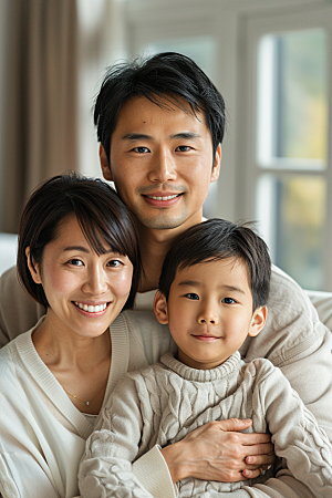 家庭人物幸福温馨摄影图