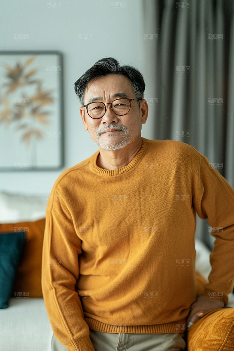 家庭人物其乐融融简约摄影图