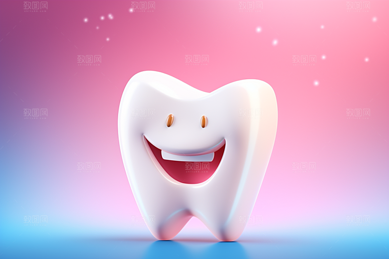牙齿立体C4D模型