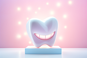 牙齿卡通医疗模型