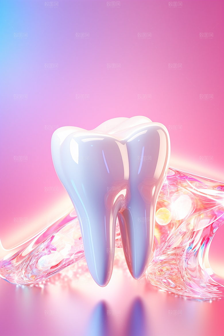 牙齿口腔健康3D模型