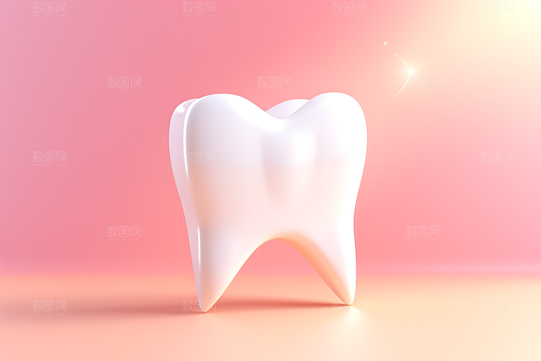 牙齿卡通齿科模型
