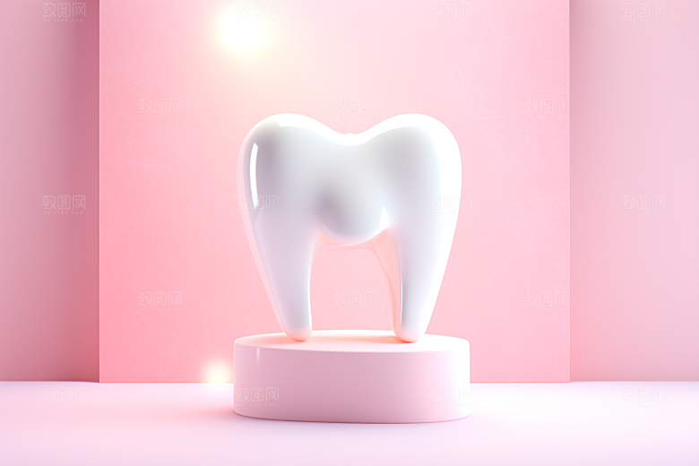 牙齿立体卡通模型