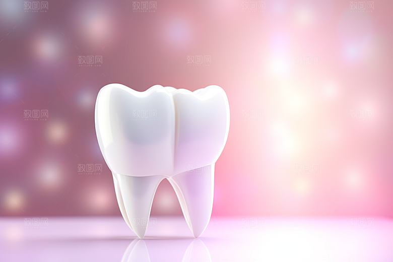 牙齿卡通C4D模型