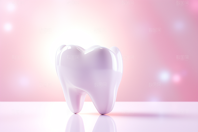 牙齿C4D口腔健康模型