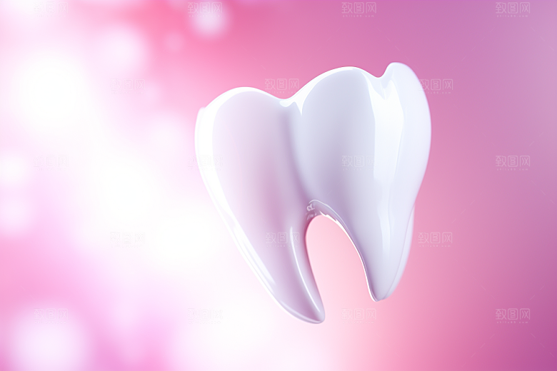 牙齿C4D口腔健康模型