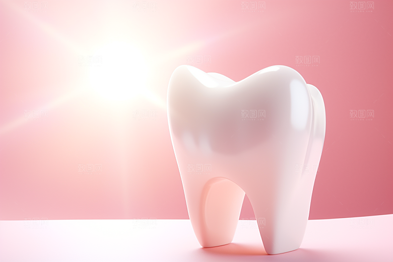 牙齿卡通C4D模型
