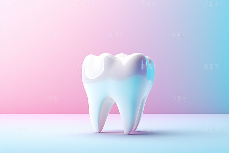牙齿卡通C4D模型