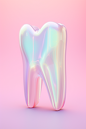 牙齿口腔健康卡通模型