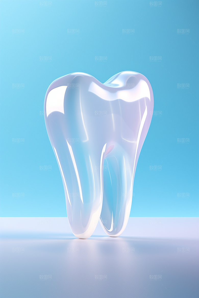 牙齿C4D口腔健康模型
