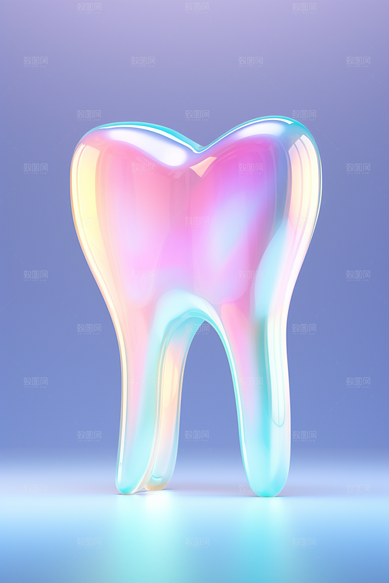 牙齿C4D口腔健康模型