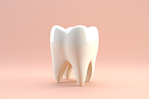 牙齿医疗卡通模型