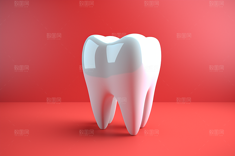 牙齿C4D立体模型