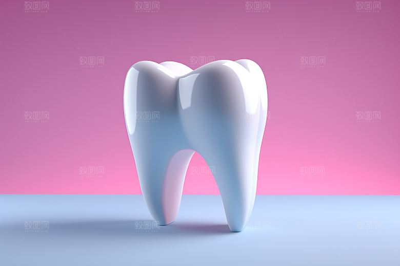 牙齿高清口腔健康模型