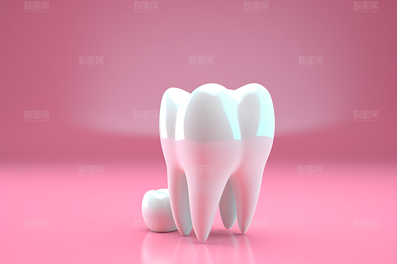 牙齿C4D口腔健康模型