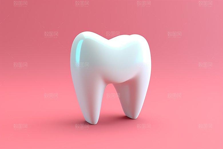 牙齿C4D口腔健康模型
