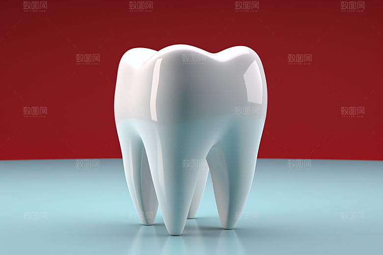 牙齿C4D立体模型