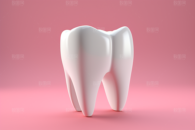 牙齿卡通3D模型