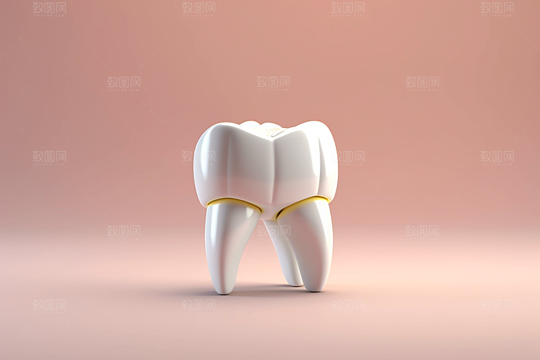 牙齿高清卡通模型