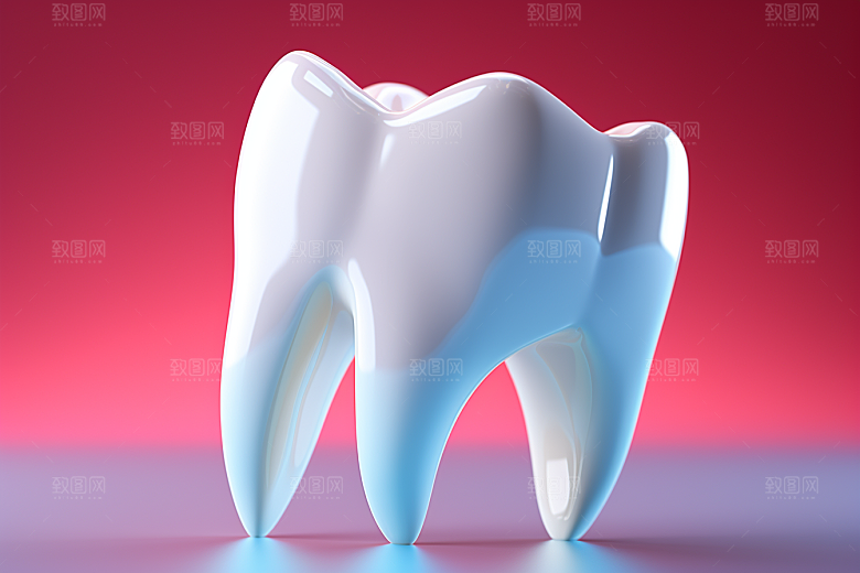 牙齿C4D立体模型