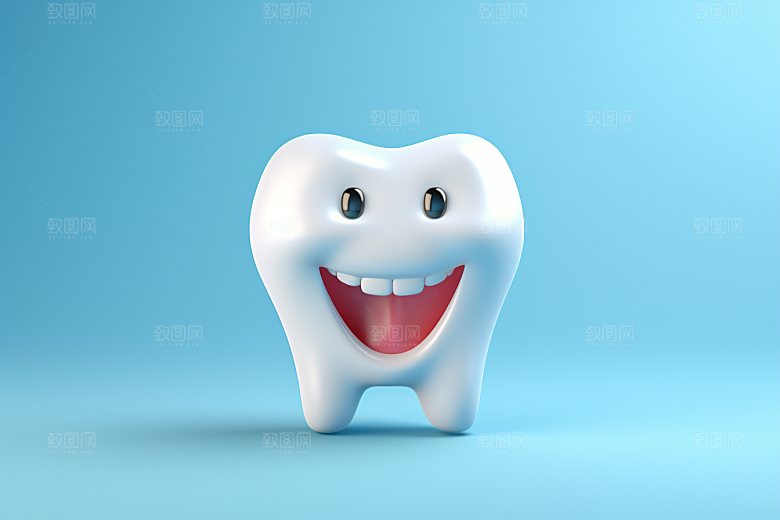 牙齿C4D口腔健康模型