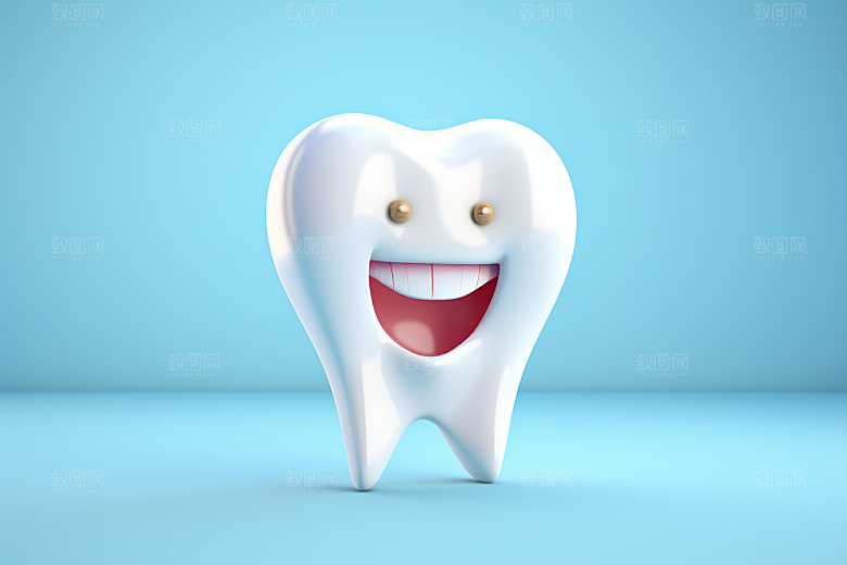 牙齿C4D口腔健康模型