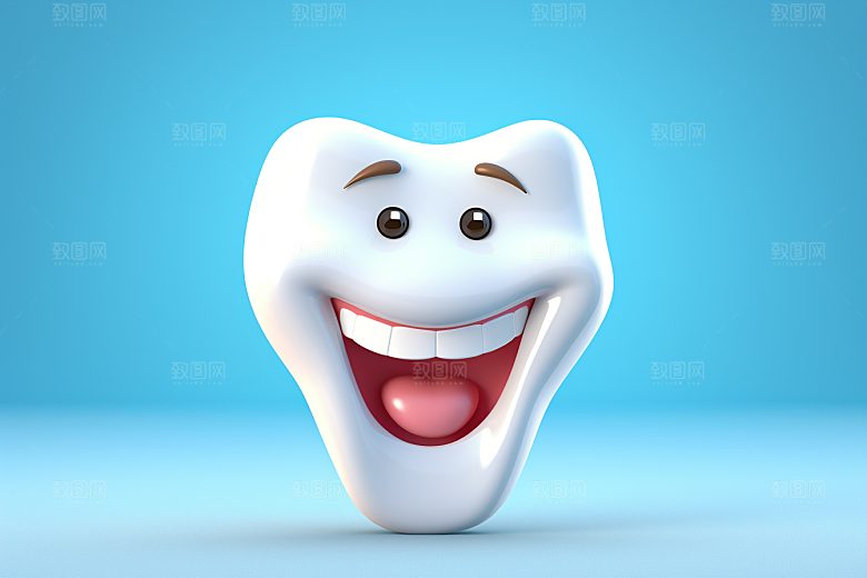 牙齿口腔健康3D模型