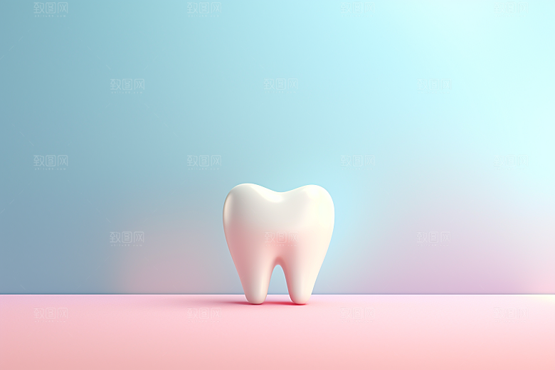 牙齿卡通口腔健康模型
