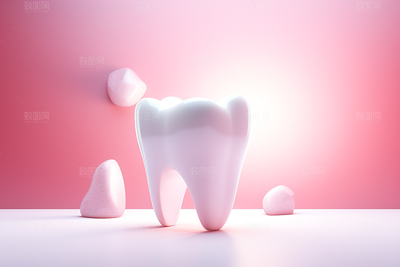 牙齿齿科卡通模型