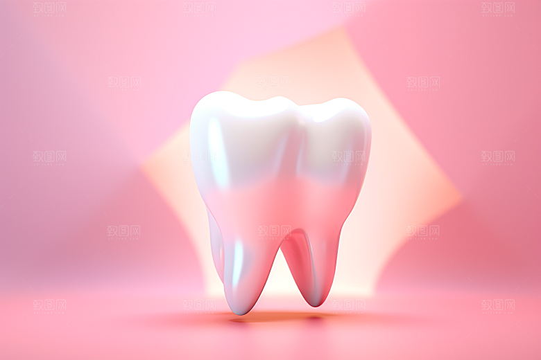 牙齿立体卡通模型