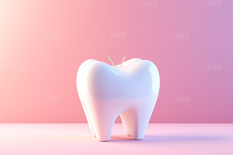 牙齿卡通C4D模型