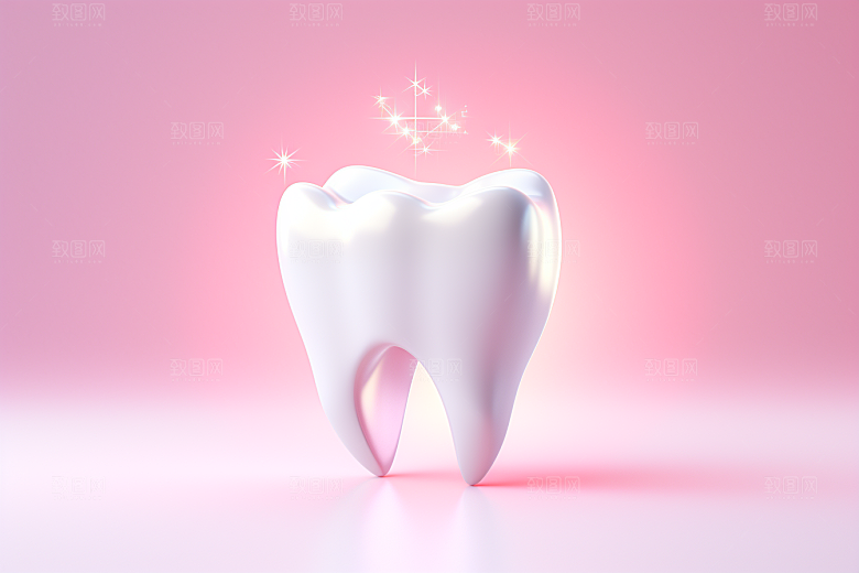 牙齿卡通口腔健康模型
