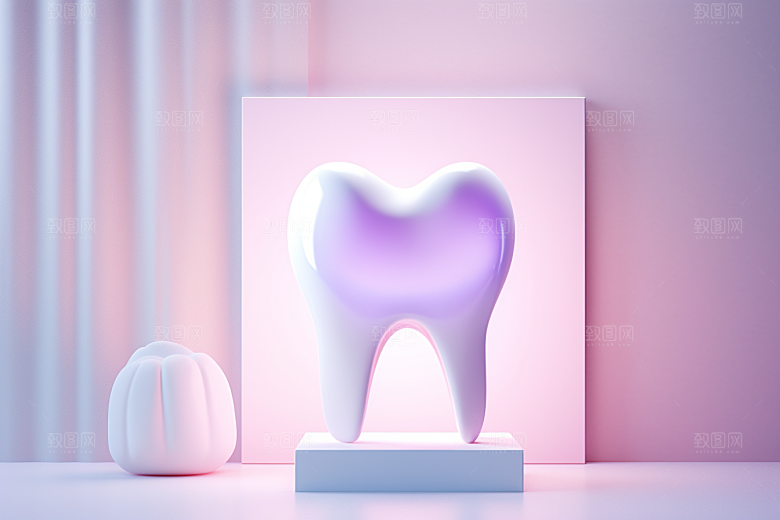 牙齿C4D高清模型
