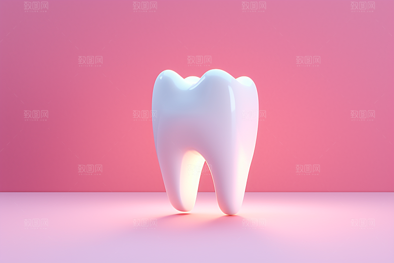 牙齿立体卡通模型