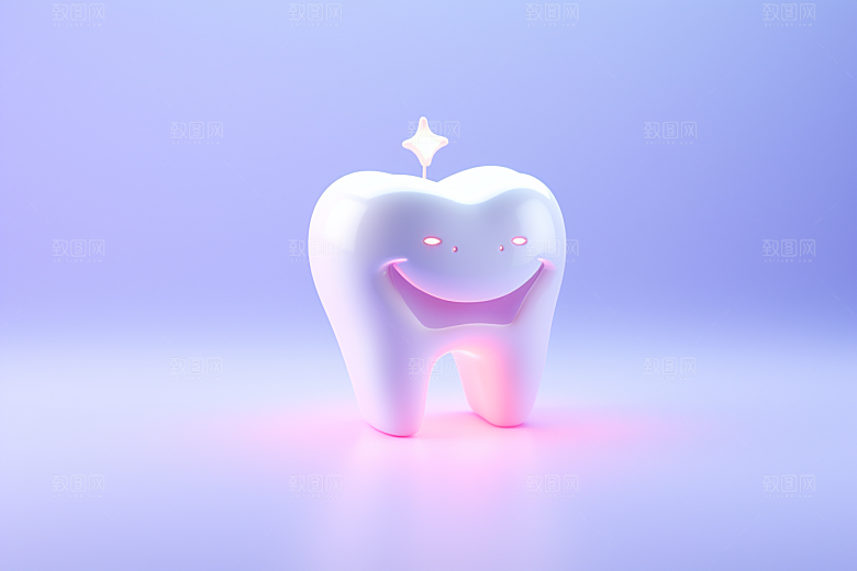 牙齿C4D口腔健康模型