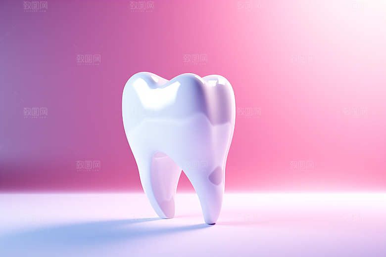 牙齿牙科卡通模型