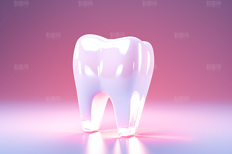 牙齿卡通牙科模型