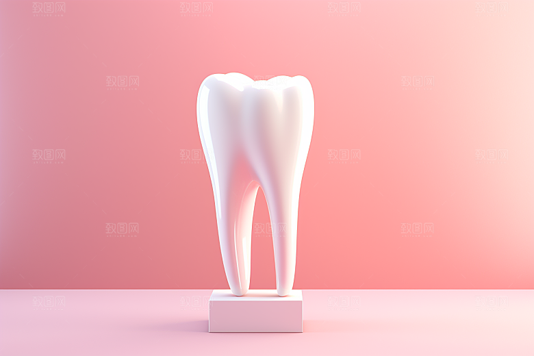 牙齿卡通3D模型