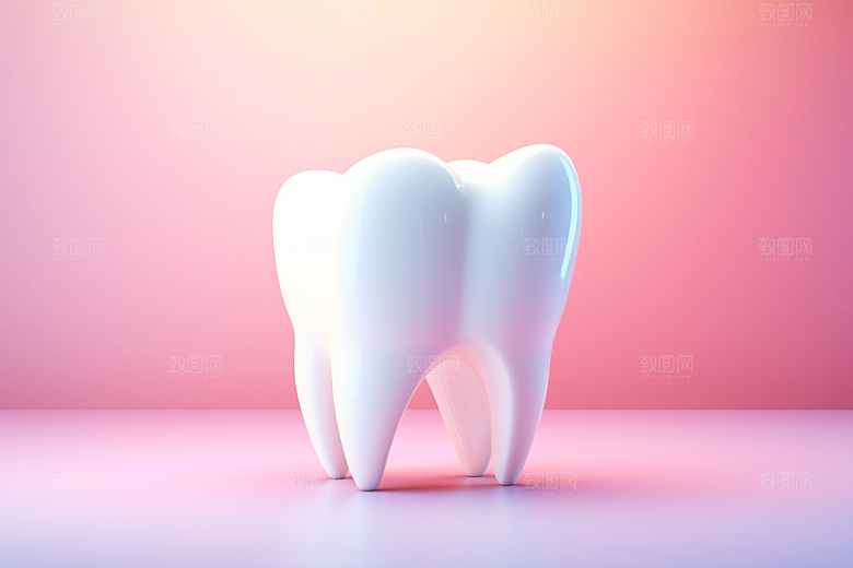 牙齿卡通口腔健康模型