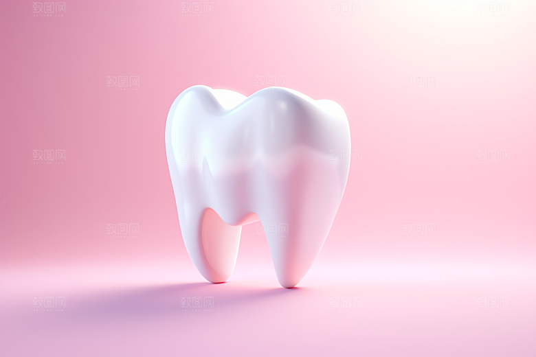 牙齿卡通3D模型