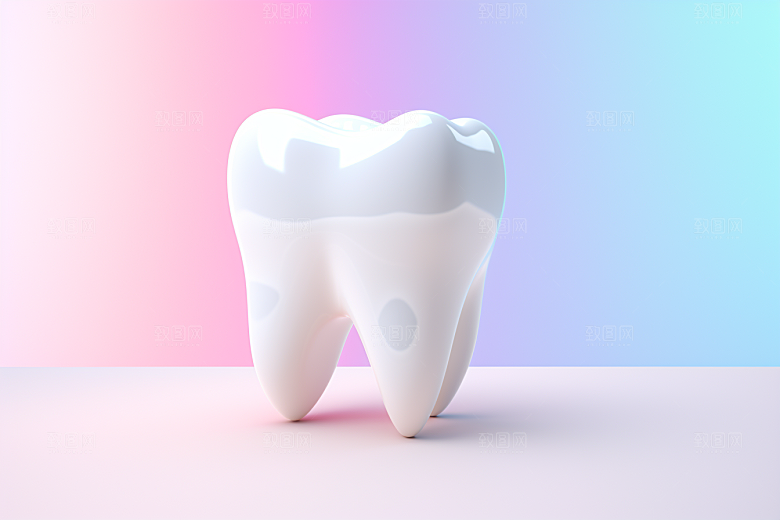 牙齿卡通齿科模型