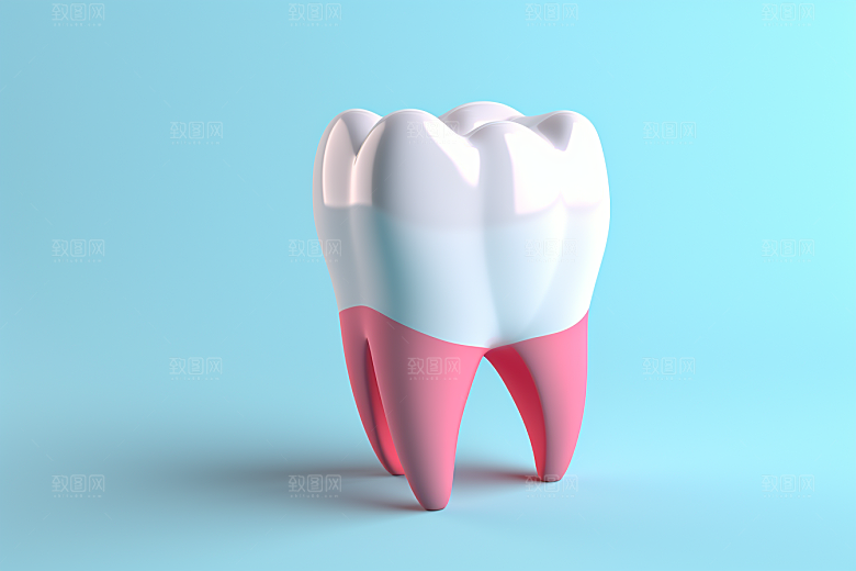 牙齿口腔健康C4D模型