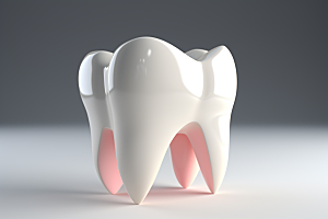 牙齿医学卡通模型