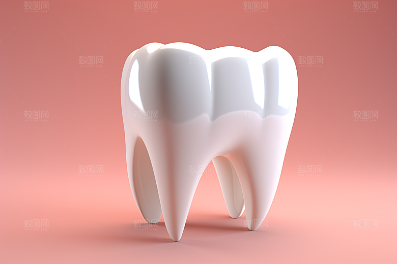 牙齿卡通C4D模型