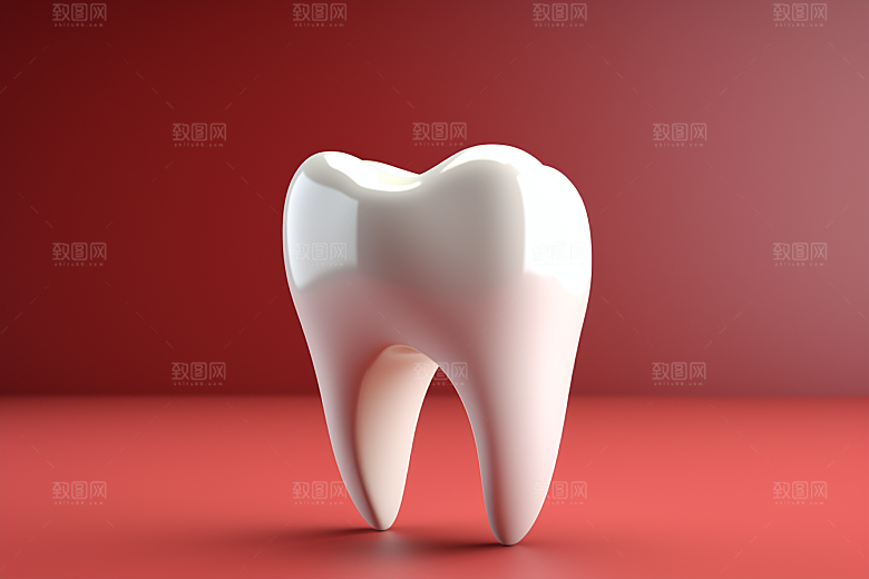 牙齿卡通3D模型