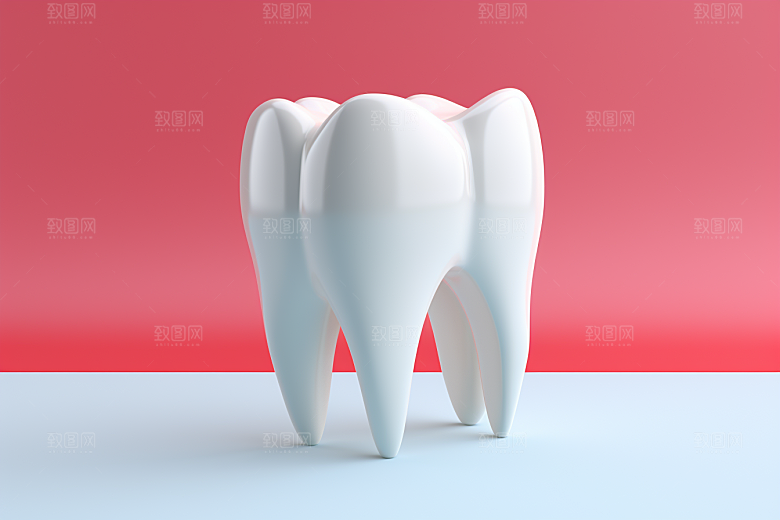 牙齿卡通口腔健康模型