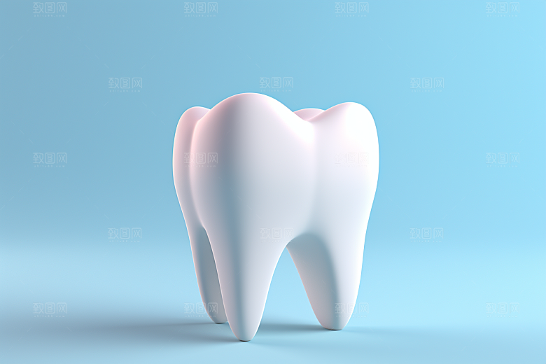 牙齿C4D口腔健康模型